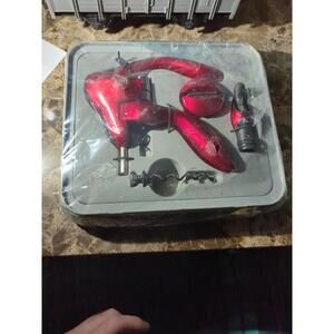 Houdini Lever Corkscrew W/ Foil Cutter & Spare Spiral Included